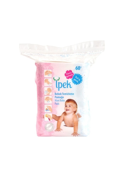 İpek Maxi Bebek Temizleme Pamuğu 60 Adet