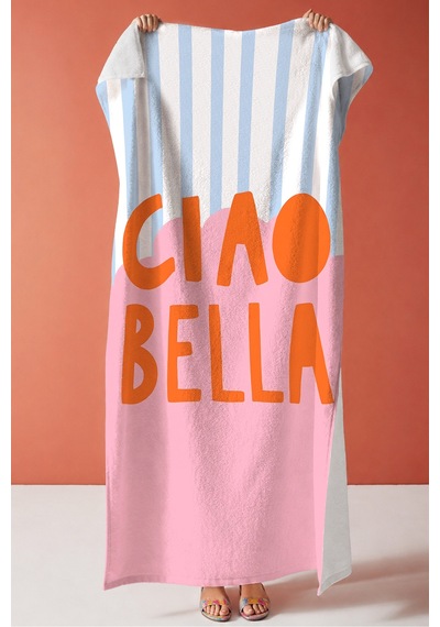 Çizgili Yazı Temalı Ciao Bella Plaj Havlusu-modern Akdeniz Pembe Mavi Hızlı Kuruyan Mikrofiber Havlu Yumuşak Zeytin Çizgili Yazı Temalı Ciao Bella Plaj Havlusu-modern Akdeniz Pembe Mavi Hızlı Kuruyan Mikrofiber Havlu Yumuşak Zeytin