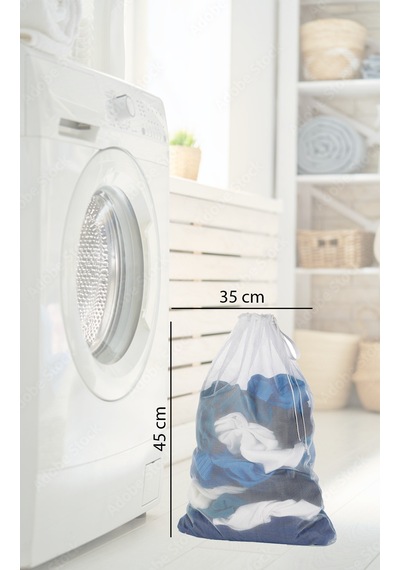 Çamaşır Yıkama Filesi Mini Boy 35x45 Cm Beyaz Çamaşır Yıkama Filesi Mini Boy 35x45 Cm Beyaz