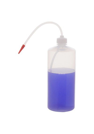 Borox Piset PE Plastik Uzun Form Şeffaf Renkli Yıkama Şişesi 1 L