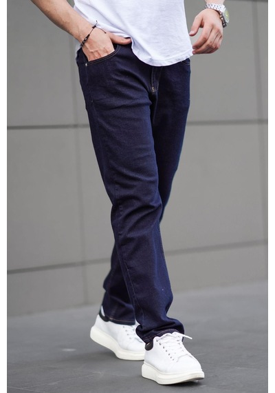 Madmext Koyu Mavi Straight Fit Erkek Kot Pantolon Jeans 6856-koyu Mavi Koyu Mavi