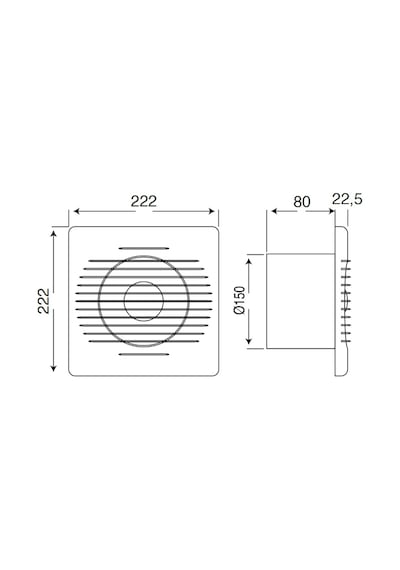 Mutlusan ME-FAN 150 Banyo Tuvalet Aspiratörü 001 211 000150 00 00