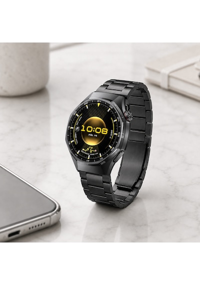 Huawei Watch Gt6 Pro 46mm İle Uyumlu Katlanır Klipsli Paslanmaz Çelik Saat Kordonu