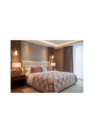 %100 Pamuk Baklava Desen 8 Kat Müslin Örtü Yorgan Pike 220 240 Battal Boy Yatak Örtüsü Battaniye Pembe - 857672270 Pembe