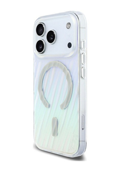 Apple Uyumlu iPhone 17 Pro  Kılıf Tumı inal Lisanslı M-safe Şarj Özellikli Dalga Tasarımlı Colorful Colorful