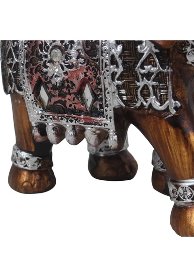 Lüks Ayna Ve Nakış İşlemeli Feng Shui Fil Heykeli Dekoratif Biblo 17 Cm. Yeni Yıl Ev & Ofis Hediyesi 67216383