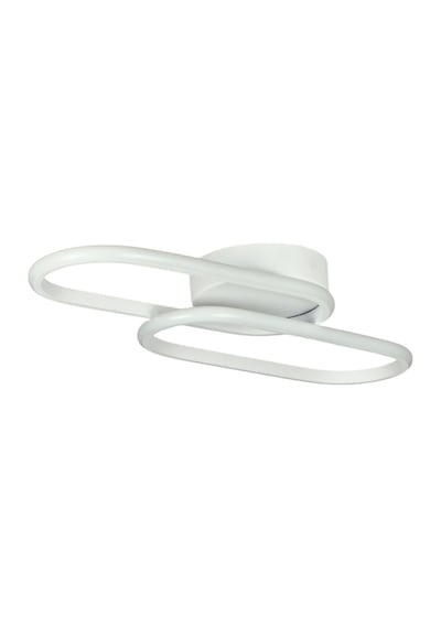 Zzez Beyaz Renk Modern Tasarım Beyaz Ledli Cafe - Mutfak - Salon 2 Li Led Avize Beyaz