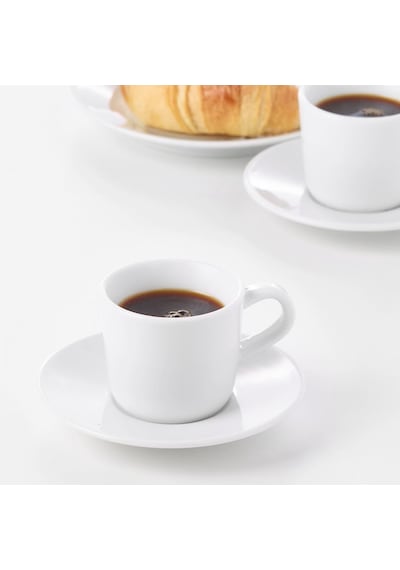 Türk Kahvesi Fincanı, Beyaz, 6 Cl Beyaz