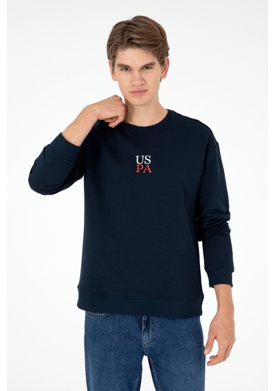 U.S. Polo Assn. Erkek Lacivert Basic Sweatshirt 50293420-VR033
