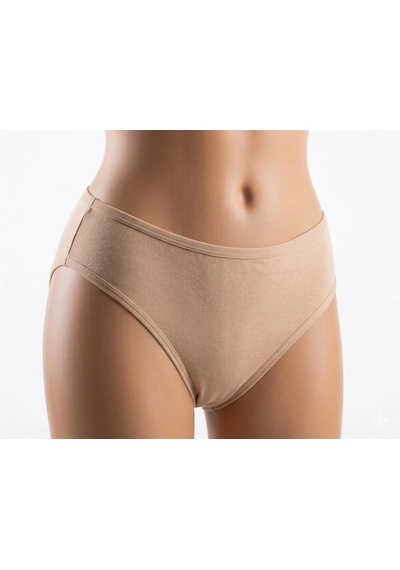 3 Adet İmer Kadın Modal Düz Bikini Külot 124 Ten