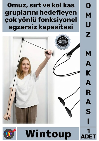 Egzersiz Fitness Kondisyon Aleti Evde Spor Salonunda Profesyonel Antrenman Omuz Çalıştırma Makarası Çok Renkli