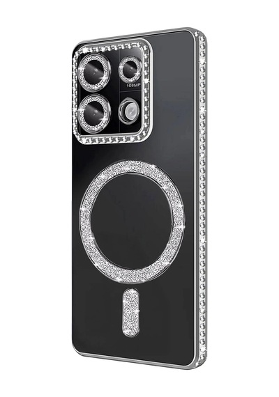 Durukar Redmi Note 13 Pro 4g Joke Simli Magneticsafe Kılıf - Gümüş