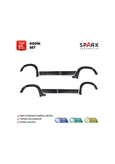 Dacia Duster 2010-2017 Yıl Aralığı Uyumlu Dodik Set 12 Parça