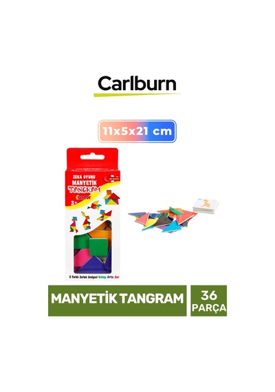 Özel Üretim Eğitici Zeka Geliştirici Öğretici El Göz Koordinasyonu Manyetik Tangram 36 Parça