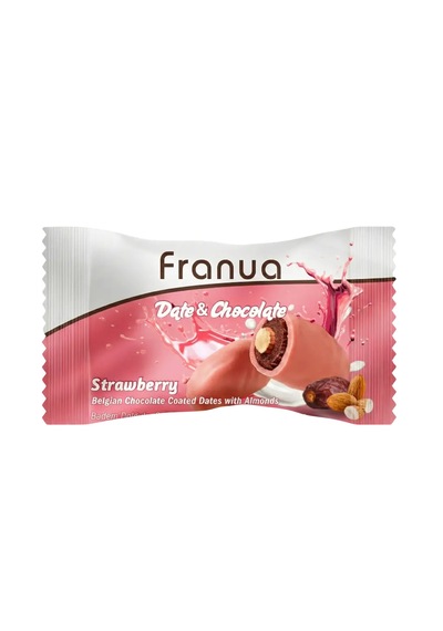Çilekli Belçika Çikolatalı Hurma Bademli 125 G