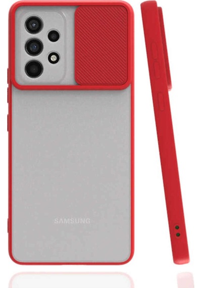 Samsung Galaxy Uyumlu A53 5G Kapak Lensi Açılır Kapanır Kamera Korumalı Silikon Kılıf