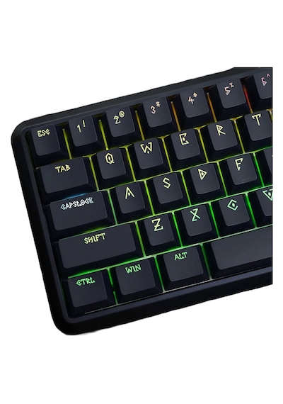 Waızowl Lightning 60 Siyah %60 Raesha Manyetik Switch 8k Hz Hall Effect Hotswap Rgb İngilizce Gaming Klavye