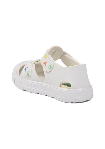 United Colors of Benetton Beyaz Cırtlı Hafif Bebek Sandalet Bn-1407 B