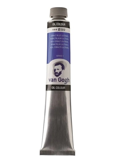 Talens Van Gogh Yağlı Boya 200 Ml 512 Cobalt Blue Ultramarine Karışık, Çok Renkli