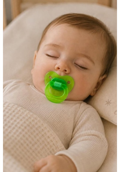 Wee Baby Akide Damaklı Silikon Emzik 0-6 Ay Yeşil 24'li Paket
