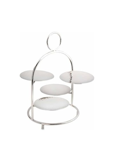 Alula Standlı Kek Servislik 30x27,5x32,5 Cm Açık Bej