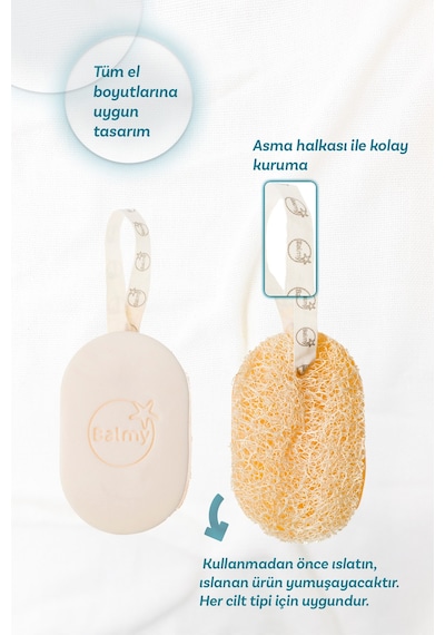 Balmy Doğal Kabak Lifli Sabun Coconut Vanılla Odunsu