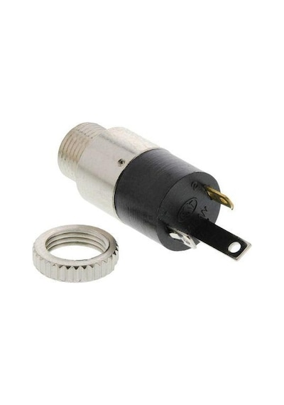 Stereo Jack - 3.5 Mm - Dişi - Trs - Panel Tip - Ön Somunlu