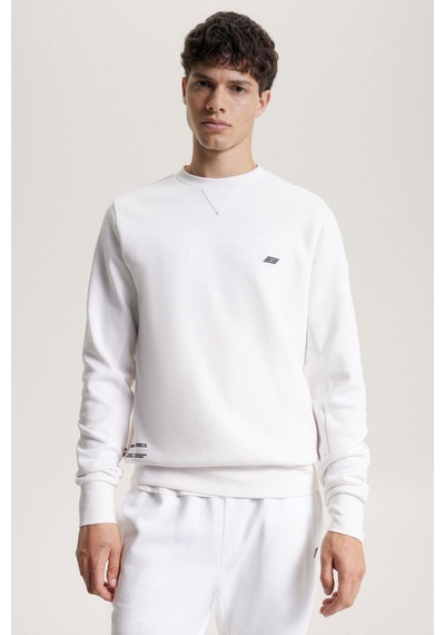 Tommy Hilfiger Bisiklet Yaka Sweat Beyaz