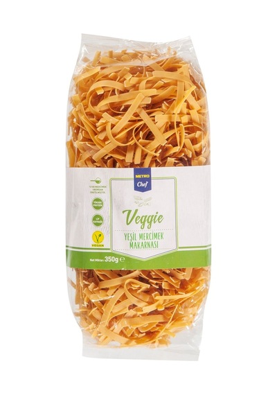Çubuk Makarna 350 G Yeşil Mercimek - Vegan, Yüksek Protein - 8 Adet Tarı
