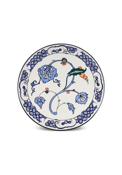 Karaca x Ömür Akkor İznik Hatai Ayaklı Kek Standı 32 cm