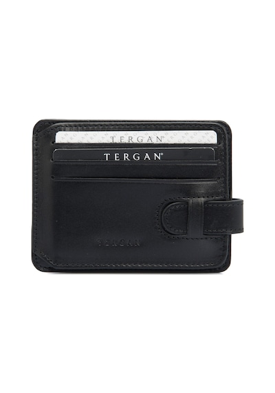 Tergan Siyah Deri Erkek Kredi Kartlık 01533B06