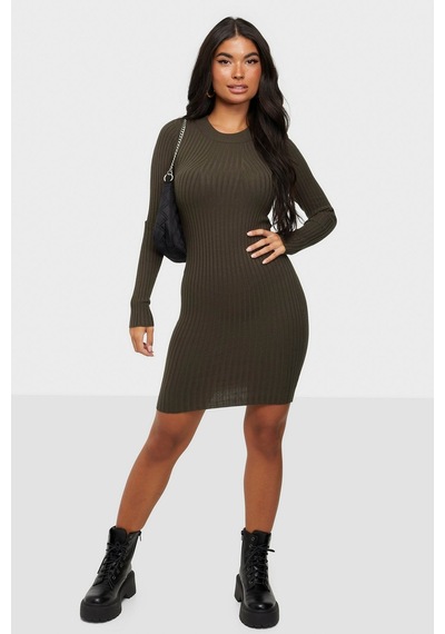 Madmext Haki Bodycon Fitilli Mini Elbise Mg1710-haki