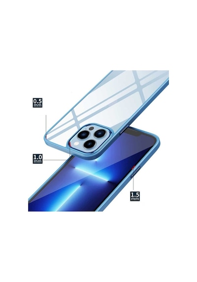 Apple Uyumlu iPhone 13 Kılıf Zore Krom Kapak Lavendery Gray