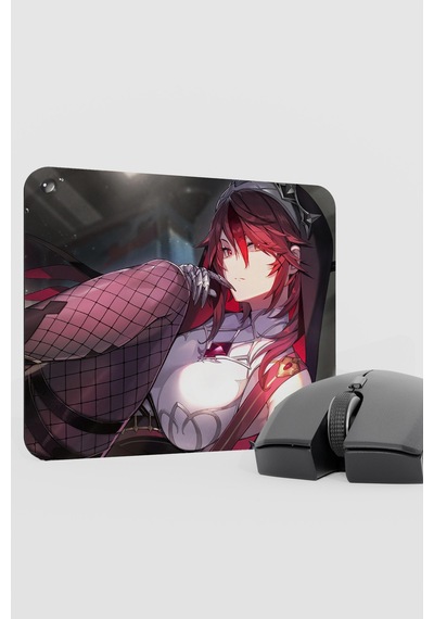 Rosaria Genshin Impact Anime Oyuncu V3 - 22x18 Gaming Mouse Pad Fare Altlığı