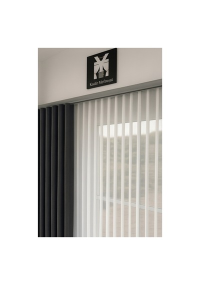 Gri Dekoratif Ray Alüminyum 2 Kanallı Dekoratif Metal Perde Kornişi Gri130cm - 856228823 Gri130cm