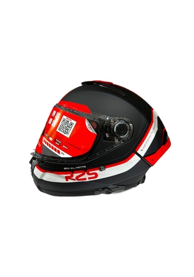 MT Thunder 4 SV R25 B5 Şeffaf Vizör Kask Kırmızı - Mat Siyah