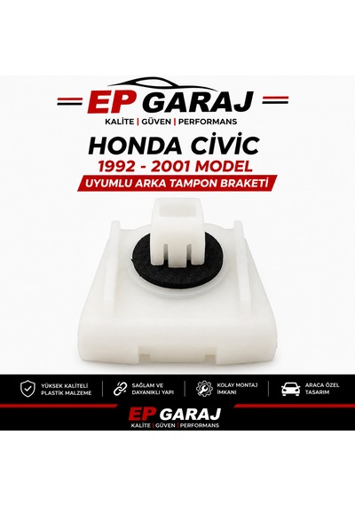 Honda Civic 1992-2001 Arka Tampon Braketi Sağ / Sol Uyumlu