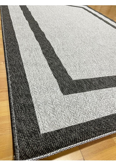 Melidia Halı Trendy Jüt Sisal Salon Oturma Odası Halısı Antrasit Gri Antrasit Gri