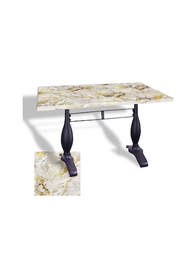 Çipa 3011 Döküm Ayak Masa 70x120 Cm - Werzalit, Wermodin Ve Allzalit Tabla - Gold Çok Renkli Çipa 3011 Döküm Ayak Masa 70x120 Cm - Werzalit, Wermodin Ve Allzalit Tabla - Gold Çok Renkli