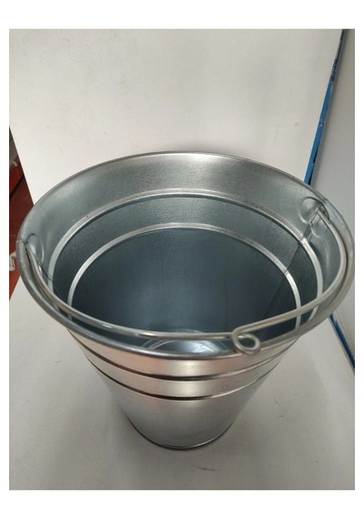 Su Taşima Kovası Çöp Kovası 29 Cm X 30 Cm Krom Renk 9 Litre Kapasiteli 1 Adet Gönderilir