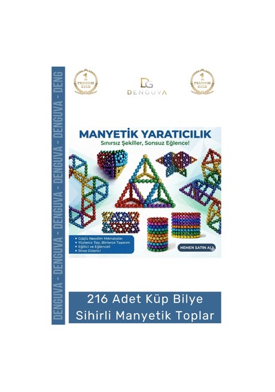 Mıknatısbilye Neodyum Mıknatıs Manyetik Bilye Stres Giderici Zeka Geliştirici Seti Adet Cube Küp Dy