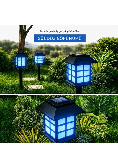 Kyrotech Hlyos 2 Adet 5w Solar Bahçe Lambası 38 Cm, Güneş Enerjili Dekoratif Dış Mekan Aydınlatması, Su Geçirmez, Otomatik Sensörlü Peyzaj Lambası, Balkon, Teras, Veranda, Yürüyüş Yolu Mavi Led & Kyrotech Hlyos 2 Adet 5w Solar Bahçe Lambası 38 Cm, Güneş Enerjili Dekoratif Dış Mekan Aydınlatması, Su Geçirmez, Otomatik Sensörlü Peyzaj Lambası, Balkon, Teras, Veranda, Yürüyüş Yolu Mavi Led &