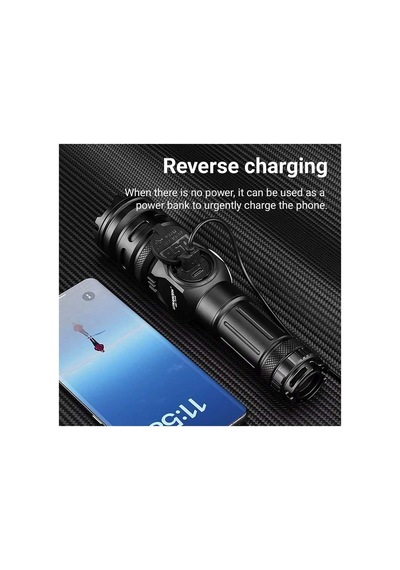 Wison Ws-6868 25watt 2500 Lümen Usb Type-c Şarjlı El Feneri Evimdeyokyok Beyaz