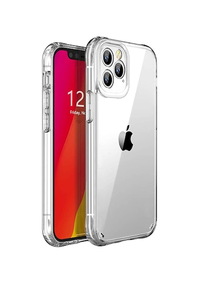 Apple Uyumlu iPhone 12 Pro Shockproof Ultra Koruyucu Seffaf Sert Silikon Kapak 455741279