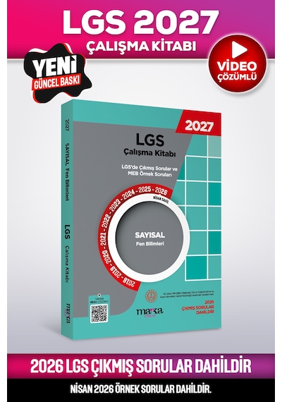 2027 Güncel 8. Sınıf Lgs Çıkmış Sorular Ve Meb Örnek Soruları Çalışma Kitabı Seti
