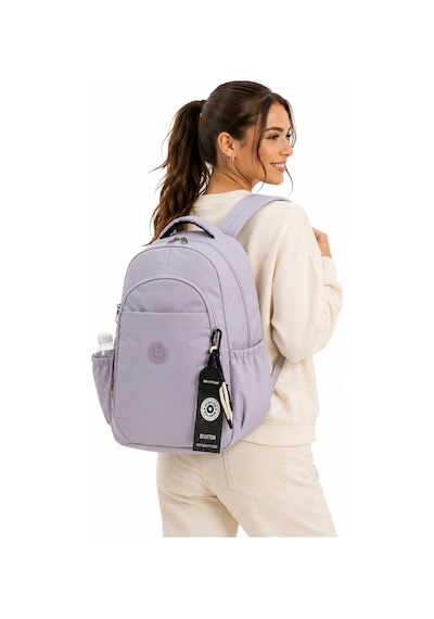 Su Geçirmez Kumaş Unisex Okul Çantası Pudra Lavanta Okul Sırt Çantası 1650 Diğer