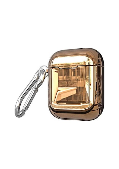 Apple AirPods Uyumlu Kılıf Zore Airbag 08 Silikon Gold
