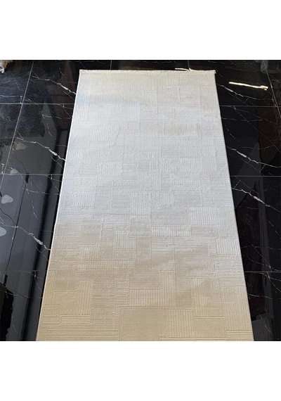 Hoom Rugs İpek 1134 Krem Yün Tuşeli Akrilik Pamuk Taban Halı Krem
