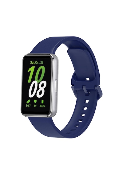 Galaxy   Uyumlu  Fit 3 Silikon Kordon Zore Krd-110 Strap Kayış-lacivert