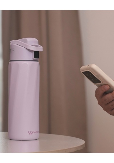 Waterh Boost Akıllı Termos Hidrasyon Takibi Yapan, Yalıtımlı 0,71l / 24oz Akıllı Şişe Mor
